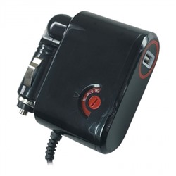 Автомобильный адаптер питания ROBITON K3000S 3/4,5/6/7,5/9/12В 3А, 1A USB, 8 насадок (10600)