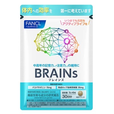 Натуральный комплекс для повышения когнитивных функций и замедления возрастных изменений FANCL BRAINs