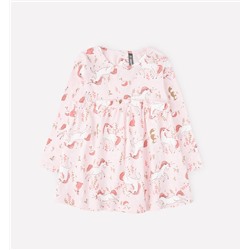 Платье (туника) для девочки Crockid КР 5727 светло-розовый, лесные истории к301