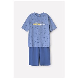 Пижама для мальчика КБ 2808 пыльно-голубой джинс, грозовая туча