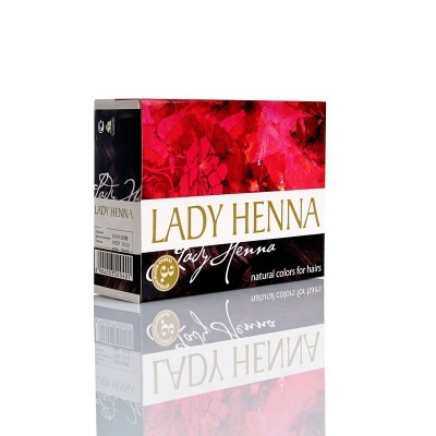 Lady Henna - цвет Темно-коричневый -краска для волос на основе индийской хны, 60 г