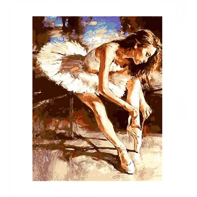 Алмазная мозаика картина стразами Балерина, 40х50 см
