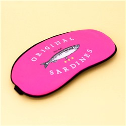 Маска для сна гелевая "Sardines", pink