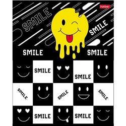 Тетрадь А5, 48 листов клетка "Happy smile", обложка мелованный картон, матовая ламинация, блок 65г/м2, 5В МИКС