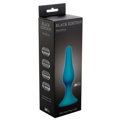 Анальная пробка Slim Anal Plug Large Aqua 4205-05Lola