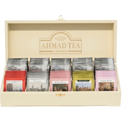 Чай Ahmad Tea 100пак*1,9г шкатулка дерево