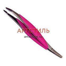 Пинцет диагональный с прорезиненной ручкой MERTZ A273