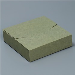 Складная коробка конверт «Оливковая», 15 х 15 х 4 см