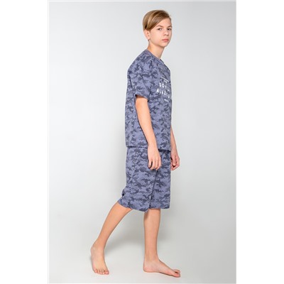 Пижама для мальчика КБ 2815 мокрый асфальт, мозайка