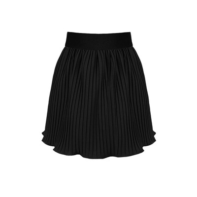 Школьная черная плиссерованная юбка для девочки