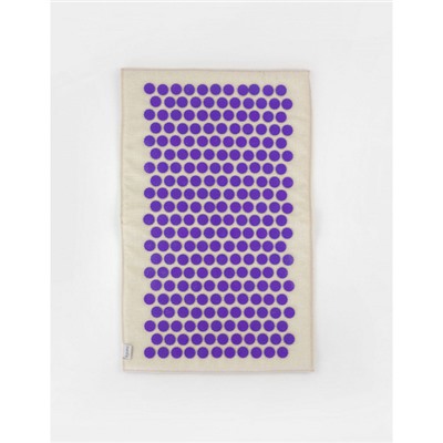 Коврик массажно-аккупунктурный с фиолетовыми фишками, 68х42 см