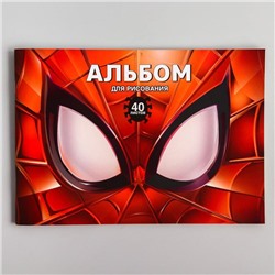 Альбом для рисования А4, 40 листов, "Супергерой", Человек-паук