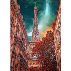 Алмазная мозаика картина стразами Эйфелева башня, 30х40 см