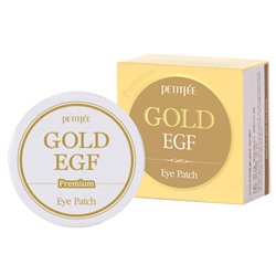 Petitfee Premium Gold & EGF Eye Patch Гидрогелевые патчи для глаз, 60 шт