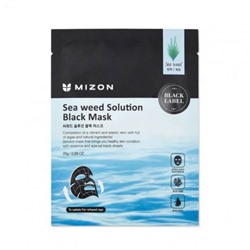 SEAWEED SOLUTION BLACK Черная тканевая маска с морскими водорослями