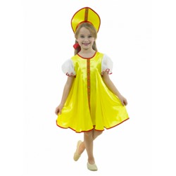 Карнавальный костюм Царевна желтая подростковая