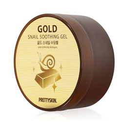 Гель для лица и тела PRETTYSKIN Gold Snail Soothing Gel 300 ml
