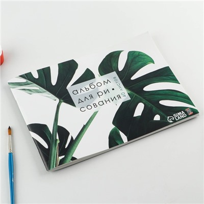 Альбом для рисования на скрепке, 40 листов "Растение"