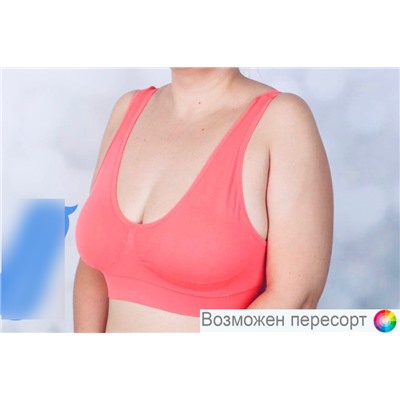 арт. 1249344 Бюстгальтер-топ женский (one size 48-54)