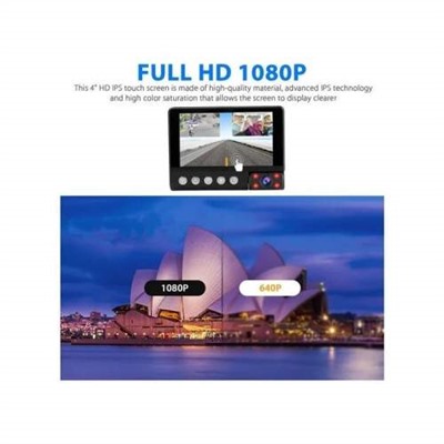 Видеорегистратор камера заднего вида Full HD SENSOR 4-дюймовый сенсорный экран оптом