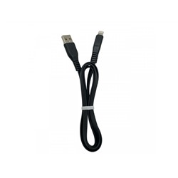 Кабель USB  Apple Lightning 1метр, быстрая зарядка , силиконовый , черный без коробки
