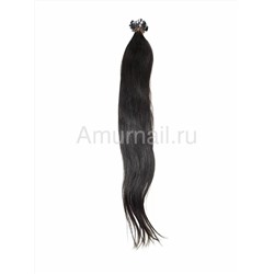 Натуральные волосы на капсуле №Natural (100 капсул) Черный