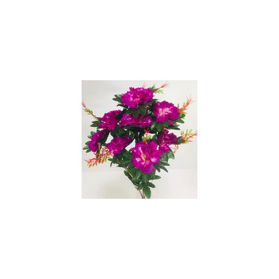 Букет искусственных цветов гвоздика фиолетовый 60 см 12 бутонов к24