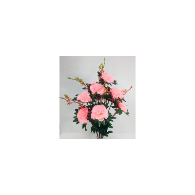 Букет искусственных цветов гвоздика розовый 60 см 12 бутонов к24