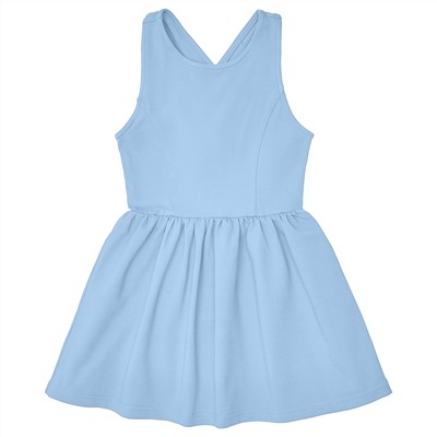 Голубое платье-сарафан 2-3