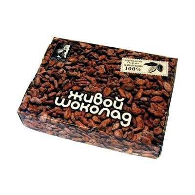 Плитка перемолотых какао бобов "Живой шоколад", 180 г