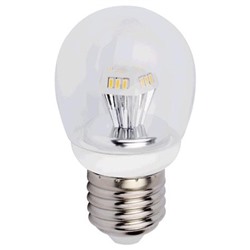 Каталог светотехники, Ecola globe LED 4.2W G45 E27 2700K прозрачный 84x45 Лампа светодиодная