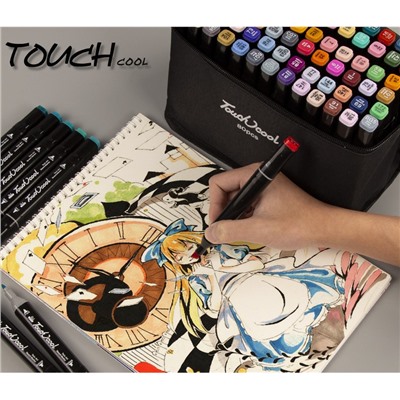 Набор маркеров TOUCHCOOL серия Аниме 60 цветов в сумке.