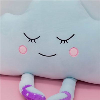 Мягкая игрушка подушка "Cute cloud", light-blue, 50 см