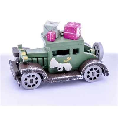 Елочная игрушка, сувенир - Машинка легковая 6011