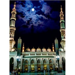 Алмазная мозаика картина стразами Мечеть Мекка Масджид, 30х40 см