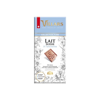Шоколад Швейцарский Villars Молочный 32% 100гр