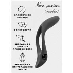Эрекционное виброкольцо Pure Passion Stardust Black 1304-01lola