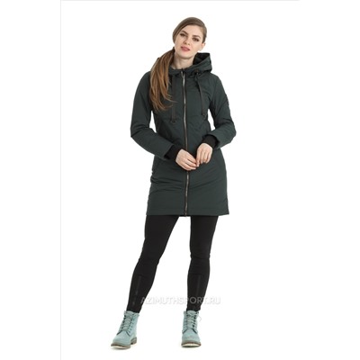 Женская удлиненная куртка-парка Alpha Endless 1019 Изумруд