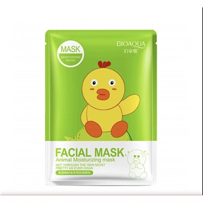 Тканевая маска для лица с экстрактом граната Bioaqua Facial Mask Animal Moisturizing Mask (Цыпленок) 30g