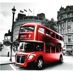 Алмазная мозаика картина стразами Лондонский автобус, 30х40 см