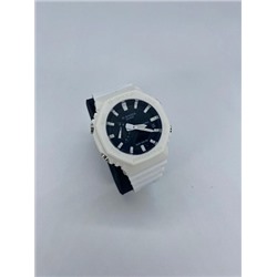 Наручные часы G-Shock Casio белые с черным циферблатом и белой стрелкой