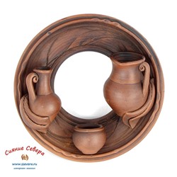 Тарелка-кольцо декоративная с тремя предметами