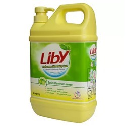 LIBY Жидкость для мытья посуды, овощей и фруктов "Лимон"  1,5 кг