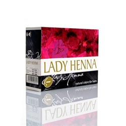 Lady Henna - цвет Черный -краска для волос на основе индийской хны, 60 г