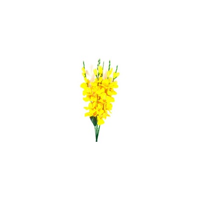Букет искусственных цветов ирис желтый 70 см 5 веток к29