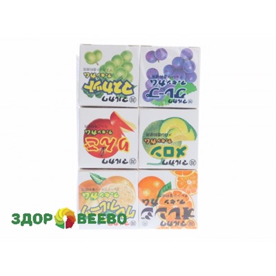 Жевательная резинка MARUKAWA ассорти из 6 фруктовых вкусов, 32,4 гр Артикул: 3795