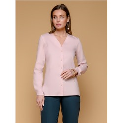 Блуза розовая с длинными рукавами
