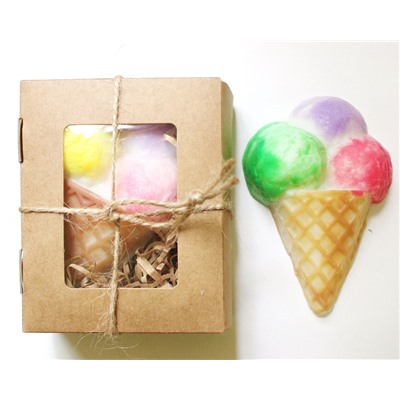 Мыло ручной работы Ягодное мороженое - микс цветов арт.milotto004370