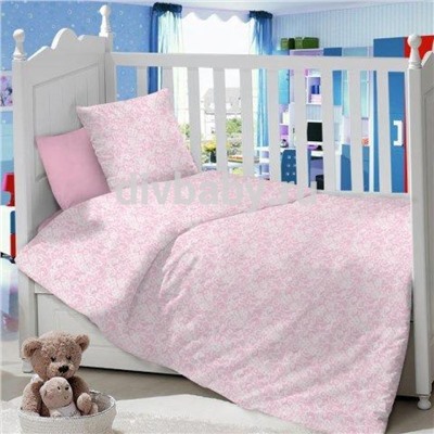 Комплект постельного белья в детскую кроватку Сатин Ажур