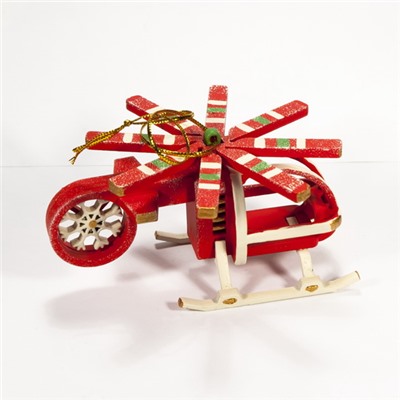 Елочная игрушка - Вертолет малый 3020